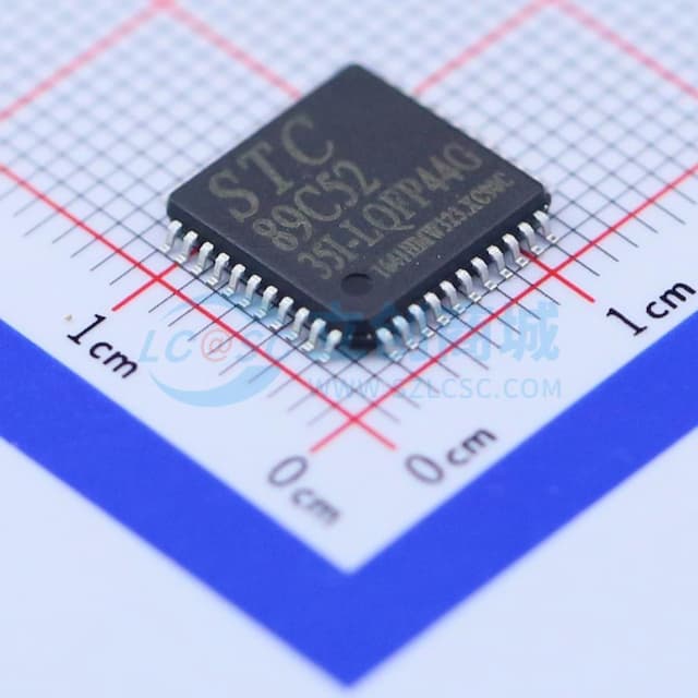 停产 STC89C52-35I-LQFP44实物图