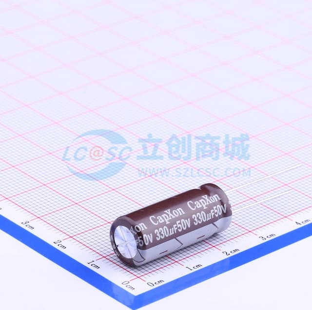 330uF ±20% 50V 【引线】实物图