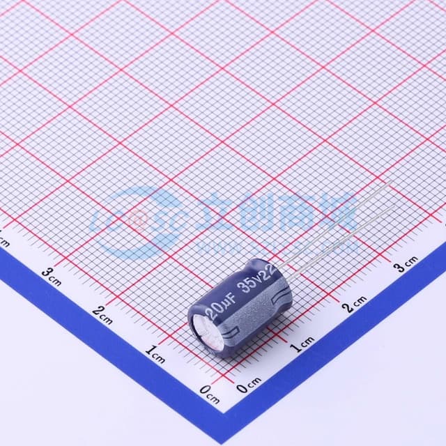 220uF ±20% 35V 【插件】实物图