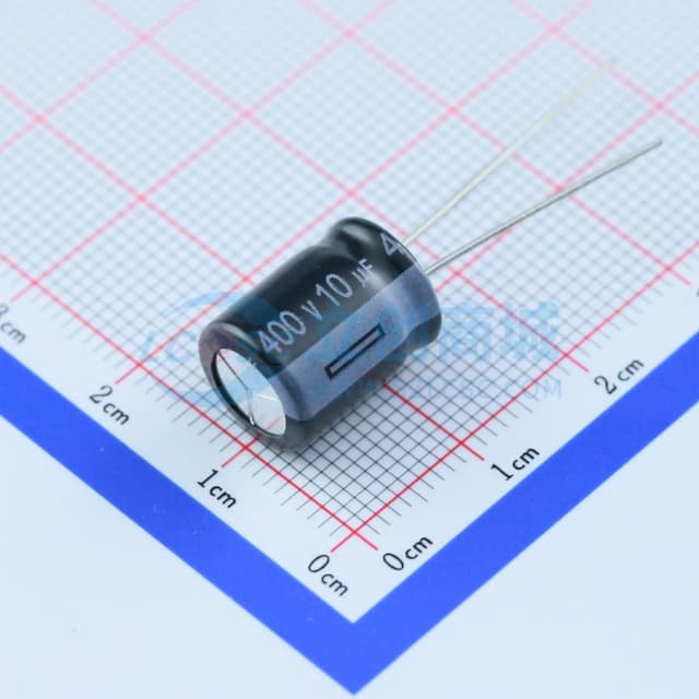 10uF ±20% 400V CLEAR 专门用于充电器【引线】实物图