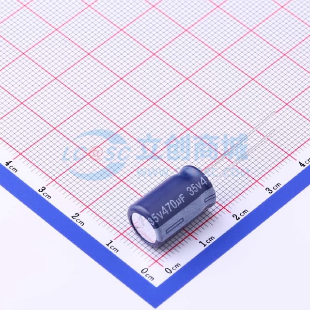 470uF ±20% 35V 【引线】实物图