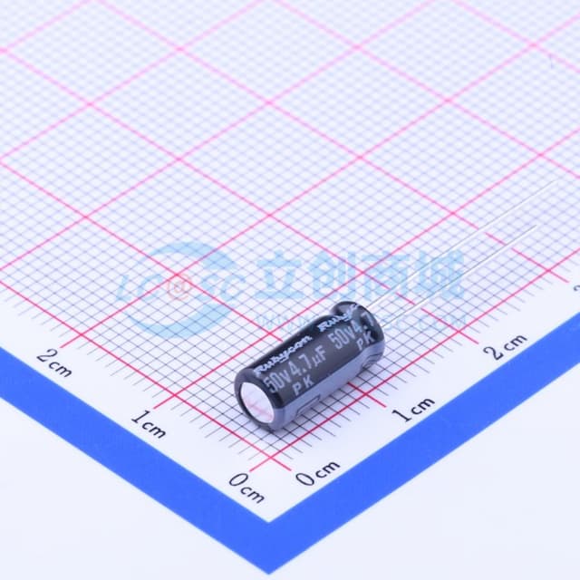 4.7uF ±20% 50V 【引线】实物图