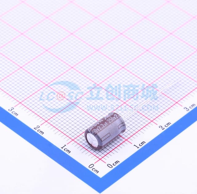 2.2uF ±20% 250V 【引线】实物图