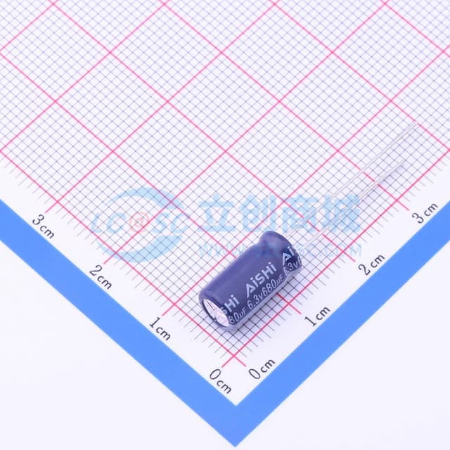680uF ±20% 6.3V 【引线】实物图