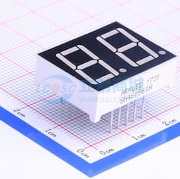 2位0.56英寸红色数码管 共阴极 【插件】缩略图