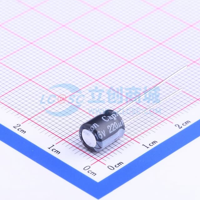 220uF ±20% 16V 【引线】实物图