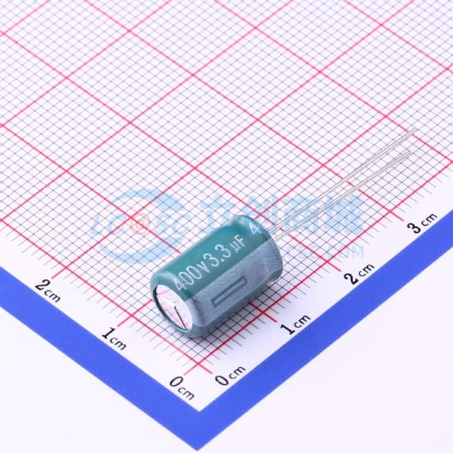 3.3uF ±20% 400V 【插件】实物图