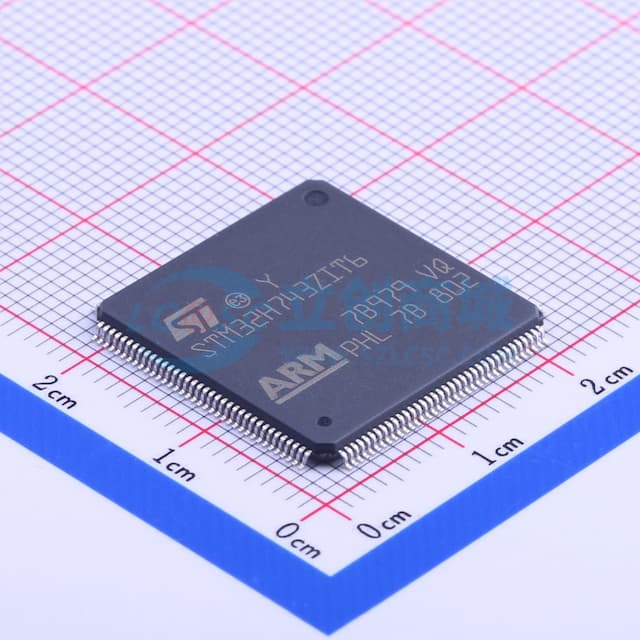 带DSP和DP-FPU的高性能ARM Cortex-M7 MCU，具有2 MB Flash、1 MB RAM、480 MHz CPU、ART加速器、一级缓存、外部存储器接口和大量外设实物图