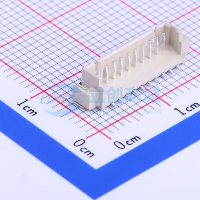 1x10P 间距:1.25mm 立贴 系列:PicoBlade(MX 1.25)实物图
