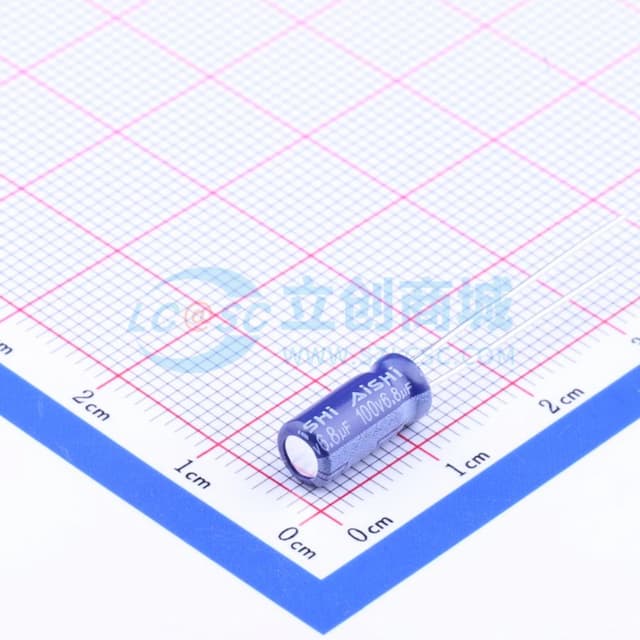 6.8uF ±20% 100V 【引线】实物图