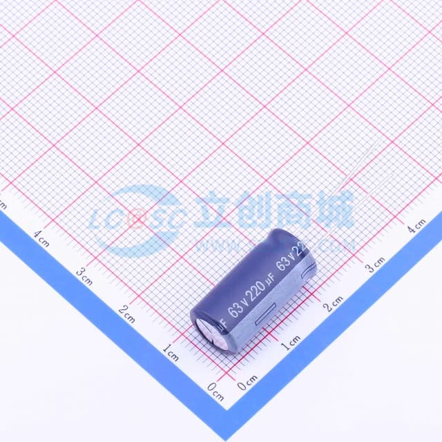 220uF ±20% 63V 【引线】实物图