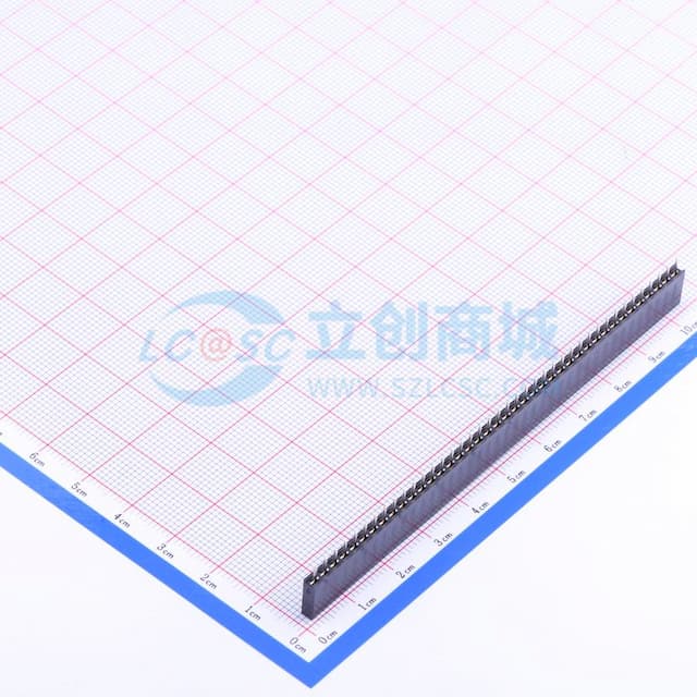间距:2.54mm 1x40P 直插 【排针】实物图