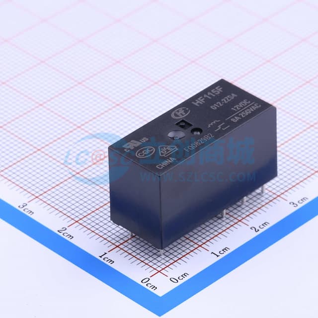 小型大功率直流12V继电器 双刀双掷 【继电】实物图