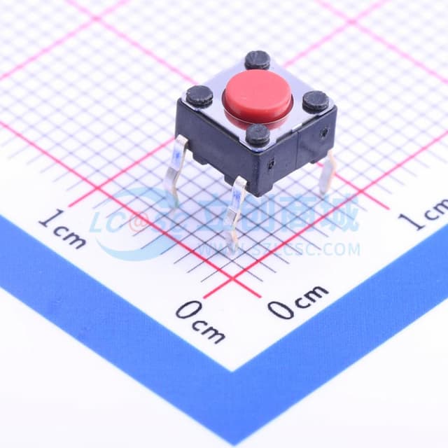 6*6*4.3mm 直插 轻触开关 【轻触】实物图