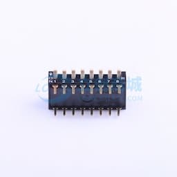 2.54mm 琴键式8位插件 【拨码】缩略图