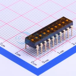 2.54mm 10位低推贴胶 插件 【拨码】缩略图