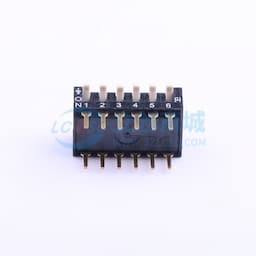 2.54mm 琴键式6位插件 【拨码】缩略图