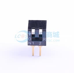 2.54mm 琴键式2位插件 【拨码】缩略图