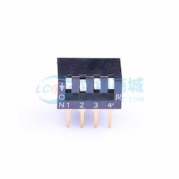 2.54mm 琴键式4位插件 【拨码】缩略图