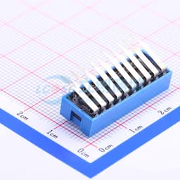 间距2.54mm 平拨,凸起式 10位拨码开关 【拨码】缩略图