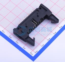 黑色 2.54mm 2x10P 排数:2 每排P数:10【ID】缩略图