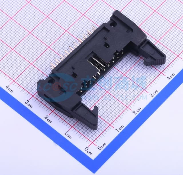 黑色 2.54mm 2x10P 排数:2 每排P数:10【ID】实物图