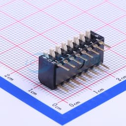 2.54mm 琴键式8位插件 【拨码】缩略图