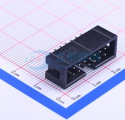 黑色 2.54mm 2x7P 排数:2 每排P数:7【ID】缩略图