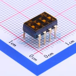 2.54mm 4位低推贴胶 插件 【拨码】缩略图
