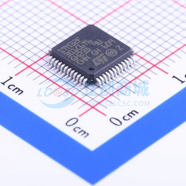 带DSP和FPU的主流混合信号ARM Cortex-M4 MCU，具有64 KB Flash、72 MHz CPU、5 MSPS 12位ADC、比较器和运算放大器实物图