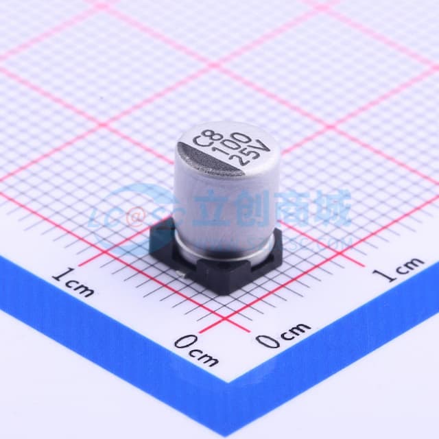 停产 100uF ±20% 25V实物图