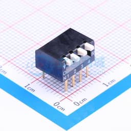 2.54mm 琴键式4位插件 【拨码】缩略图