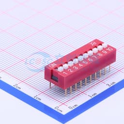 2.54mm 红色宽体10位顶拨插件 【插件】缩略图