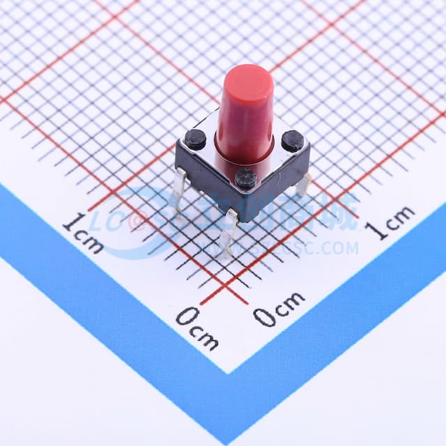 6*6*9.5mm 直插 轻触开关 【轻触】实物图