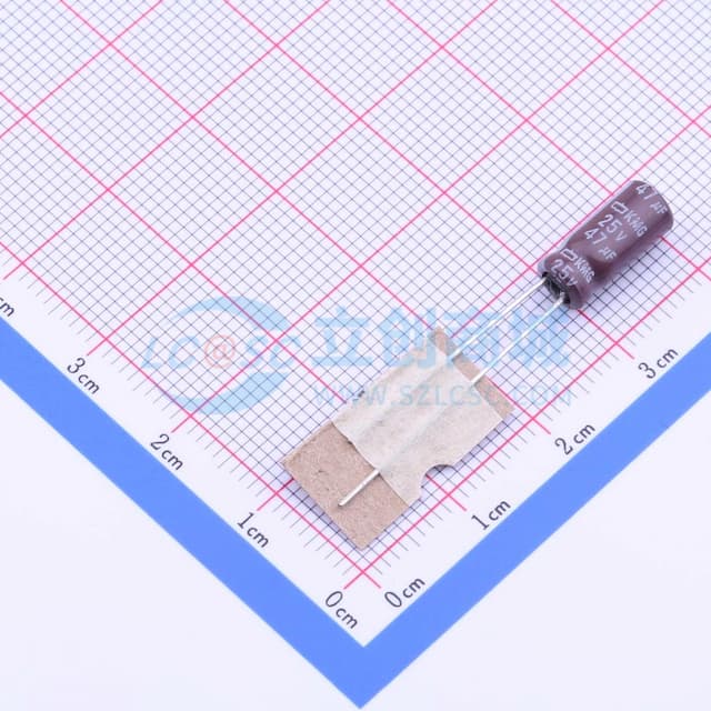 47uF ±20% 25V 【引线】实物图