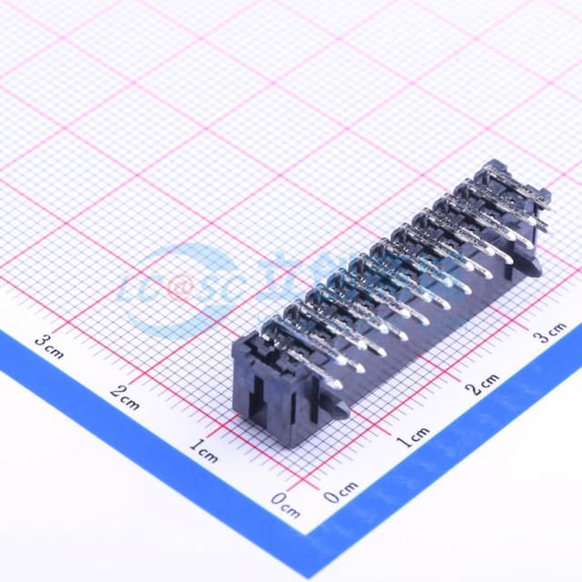 2x11P 间距:3mm 弯插 系列:Micro-Fit(MX 3.0) 【插件】实物图