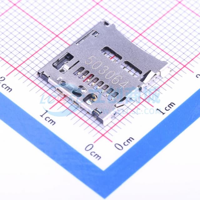 自弹式 MicroSD卡(TF卡) 卡座实物图