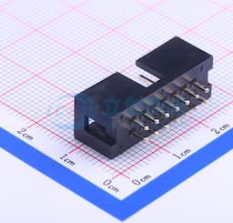 黑色 2.54mm 2x7P 排数:2 每排P数:7【ID】缩略图