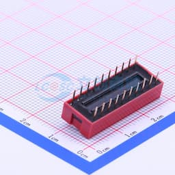 2.54mm 红色宽体10位顶拨插件 【插件】缩略图