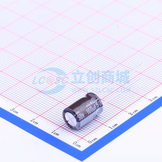 100uF ±20% 50V 【插件】实物图