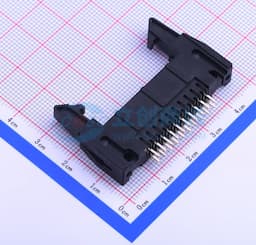黑色 2.54mm 2x10P 排数:2 每排P数:10【ID】缩略图