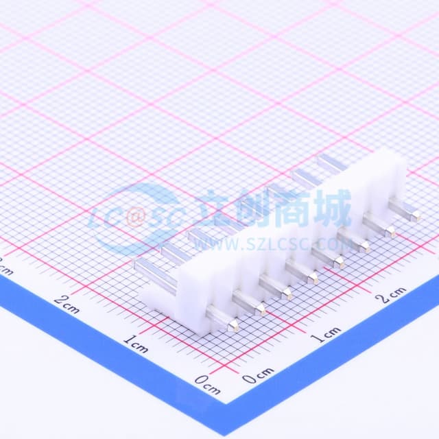 1x8P 间距:3.96mm 直插 系列:VH 【插件】实物图