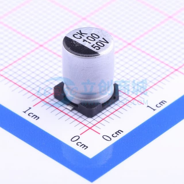 100uF ±20% 50V实物图