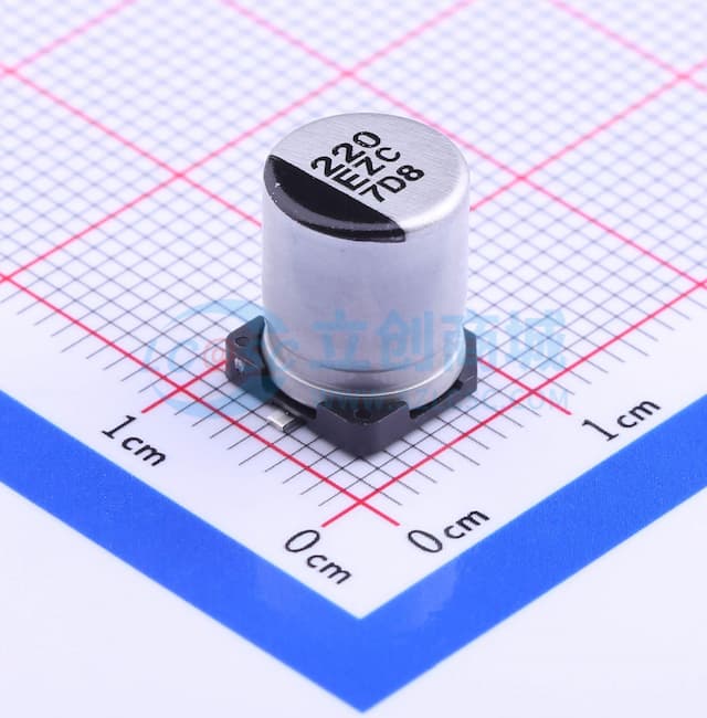 220uF ±20% 25V实物图