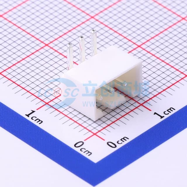 系列:XH 间距:2.5mm 1x3P 【插件】实物图
