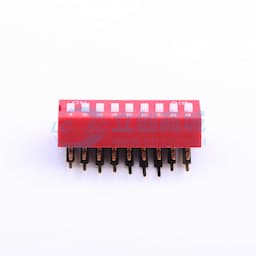 间距2.54mm 平拨,凸起式 9位拨码开关 【拨码】缩略图