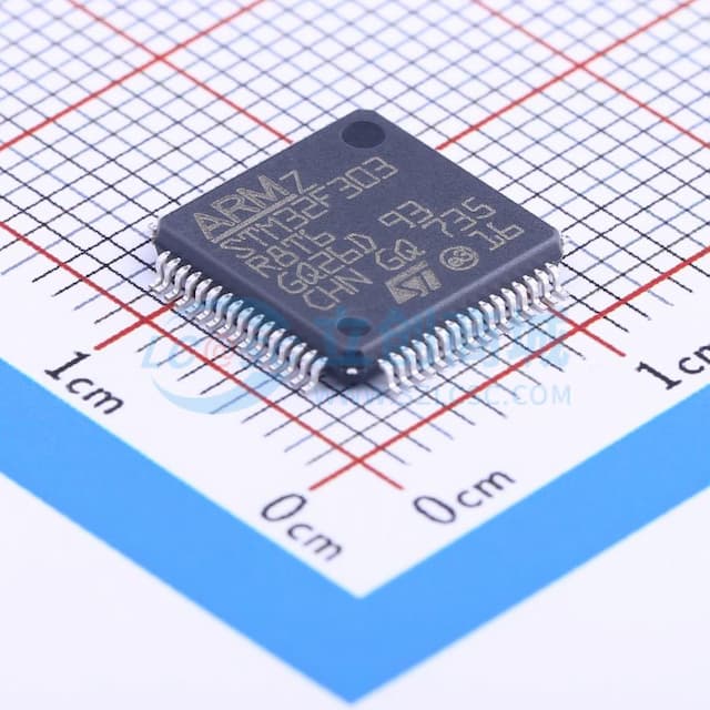 带DSP和FPU的主流混合信号ARM Cortex-M4 MCU，具有64 KB Flash、72 MHz CPU、CCM、5 Msps 12位ADC、比较器和运算放大器实物图