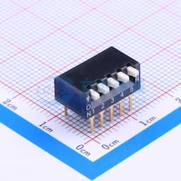 2.54mm 琴键式5位插件 【拨码】缩略图