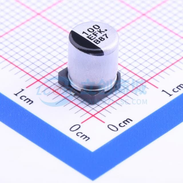 100uF ±20% 25V实物图