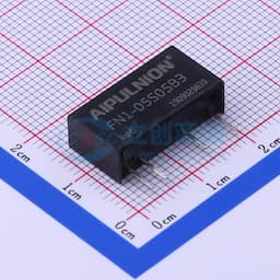 DC/DC模块电源，定电压输入，隔离非稳压输出，输出功率1W，转换效率高达83%，小型SIP封装，隔离电压3000VDC【电源】缩略图